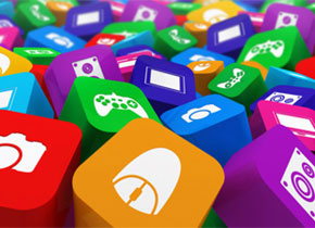 Colourful Icon Cubes